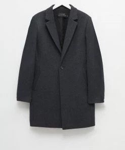 French Connection Winter Melton Button Coat