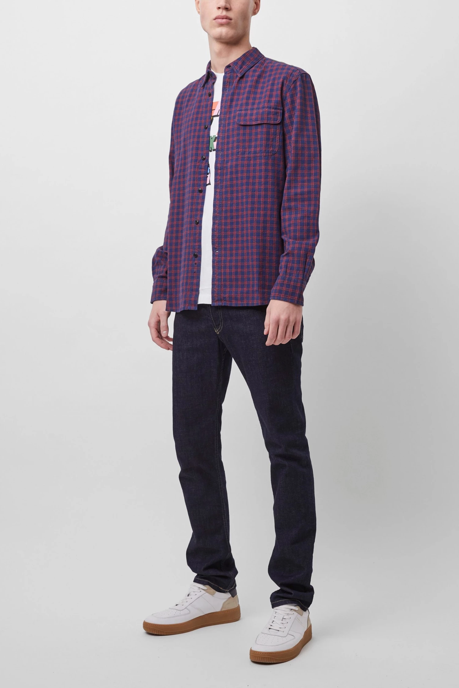 French Connection Stonewash Wren Check Shirt 4 French Connection Stonewash Wren Check Shirt