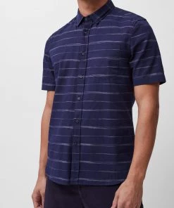 French Connection Sales 2022 15 French Connection Horizontal Space Dyed Stripe Shirt Last Chance To Buy