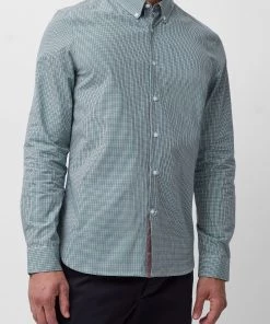 French Connection Spaced Micro Check Shirt