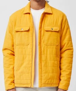 French Connection Sale Micro Cord Padded Shacket