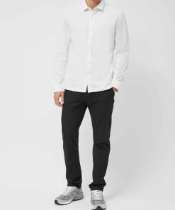 French Connection Sale Contrast-Collar Jersey Shirt