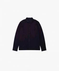 French Connection Contrast-Collar Jersey Shirt