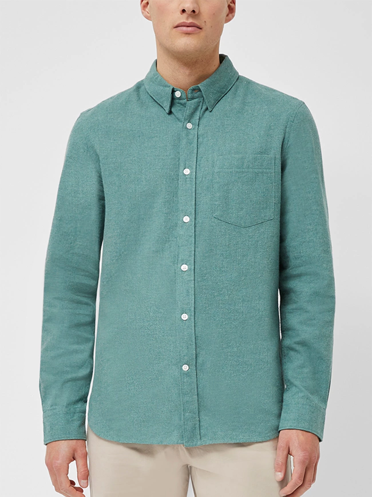 French Connection Melange Flannel Shirt Sale 3 French Connection Melange Flannel Shirt Sale