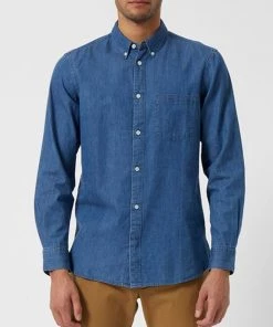 French Connection Sale Denim Long Sleeve Shirt