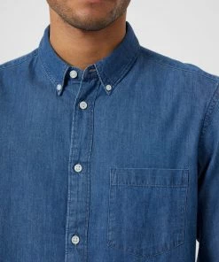 French Connection Sale Denim Long Sleeve Shirt