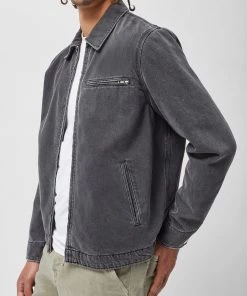 French Connection Winter Denim Zip Jacket Trending
