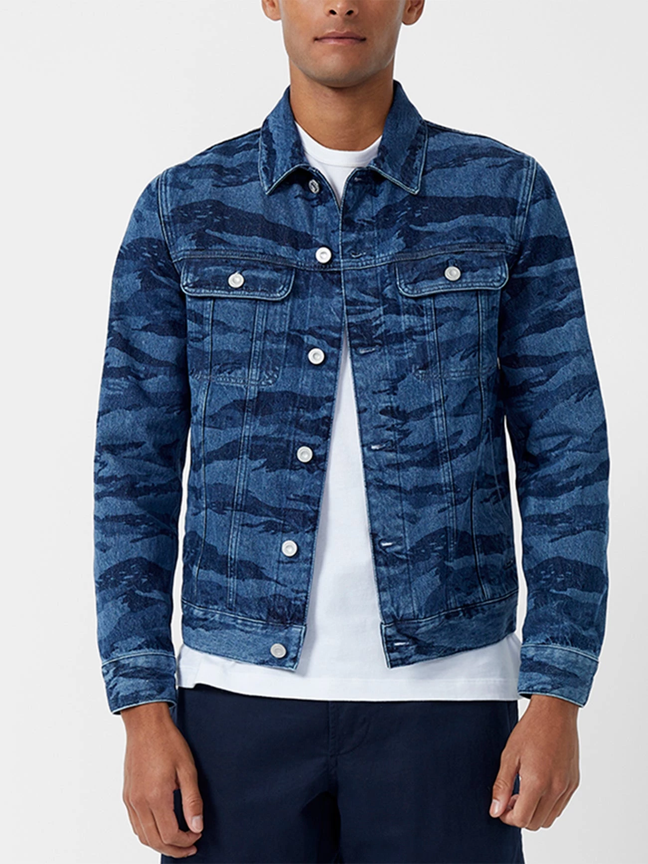 French Connection Laser Etched Denim Jacket 3 French Connection Laser Etched Denim Jacket