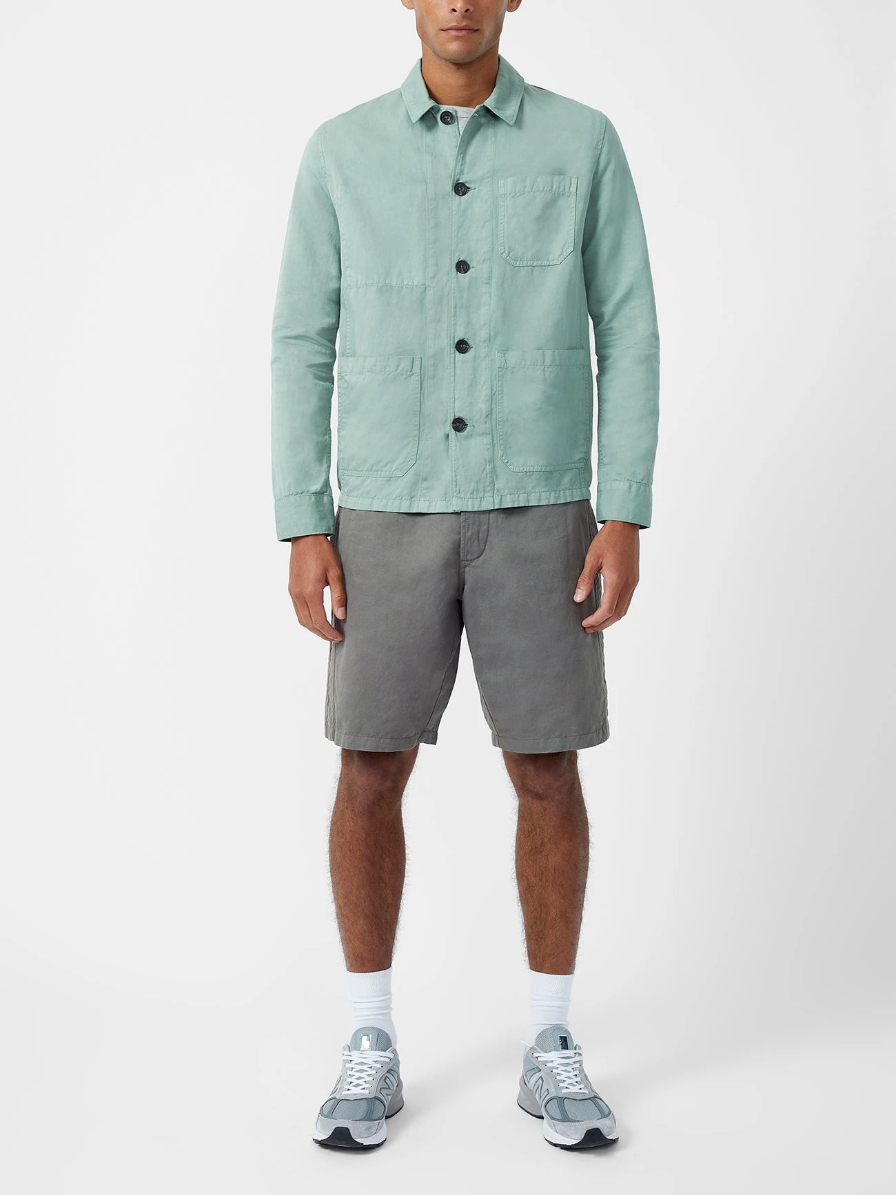 French Connection New In Dye Cotton Linen Shacket 4 French Connection New In Dye Cotton Linen Shacket