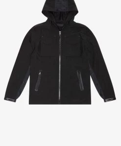 French Connection Nylon Hooded Zip Jacket Last Chance To Buy