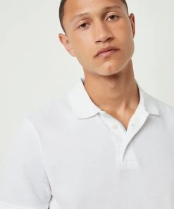 French Connection Popcorn Jersey Polo Shirt