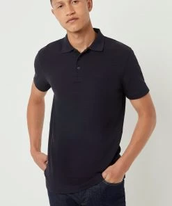 French Connection Popcorn Jersey Polo Shirt