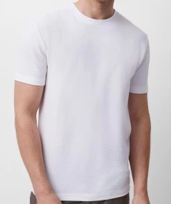 French Connection Seersucker Jersey T-Shirt