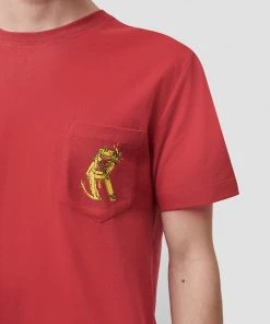 French Connection Chevron Cartoon Pocket T-Shirt