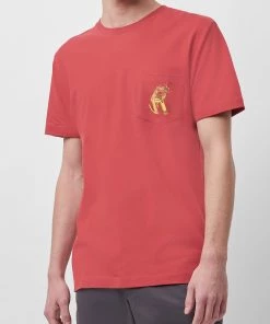 French Connection Chevron Cartoon Pocket T-Shirt