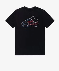 French Connection Embroidery Trainer T-Shirt