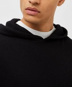 French Connection New In Waffle Jersey Hoodie