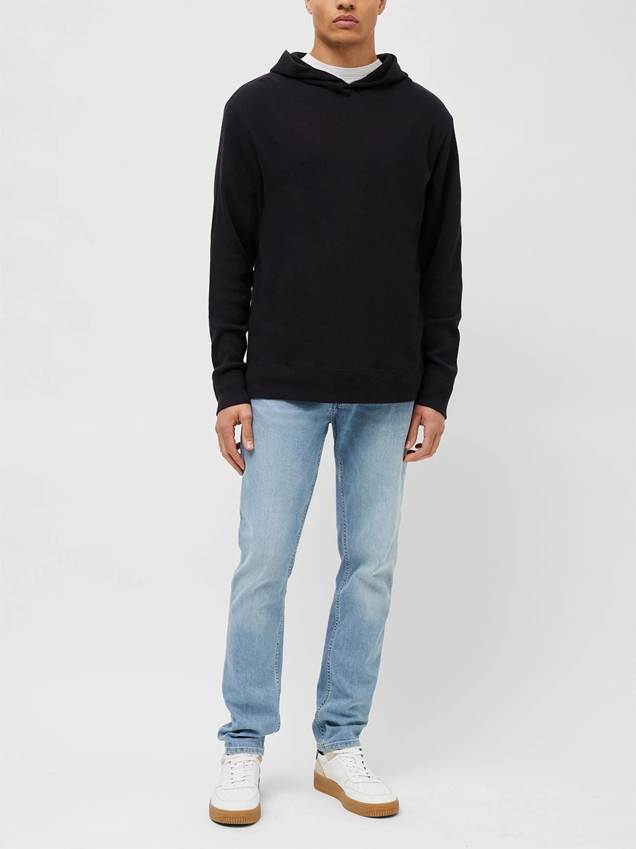 French Connection Waffle Jersey Hoodie 4 French Connection Waffle Jersey Hoodie