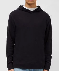 French Connection Waffle Jersey Hoodie