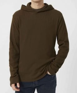 French Connection Hoodies & Sweatshirts Waffle Jersey Hoodie