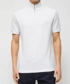 French Connection New In Pique Funnel Neck Polo Shirt