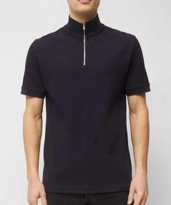French Connection Pique Funnel Neck Polo Shirt