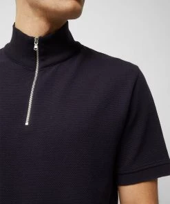 French Connection Pique Funnel Neck Polo Shirt