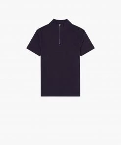 French Connection Pique Funnel Neck Polo Shirt