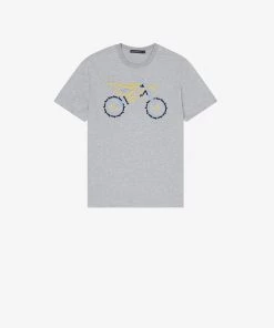 French Connection Embroidered Dirt Bike T-Shirt