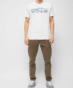 French Connection New In Embroidered Vintage Car T-Shirt