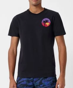 French Connection New In Palm Pixel T-Shirt
