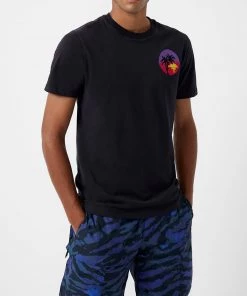 French Connection New In Palm Pixel T-Shirt