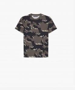 French Connection Frog Skin Camouflage T-Shirt
