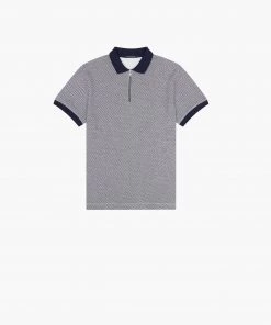 French Connection Checker Popcorn Polo Shirt