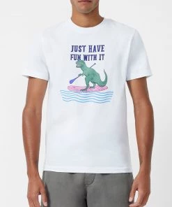 French Connection Paddling T Rex T-Shirt New In