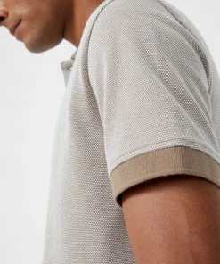 French Connection New In Birdseye Dobby Polo Shirt 10 French Connection New In Birdseye Dobby Polo Shirt