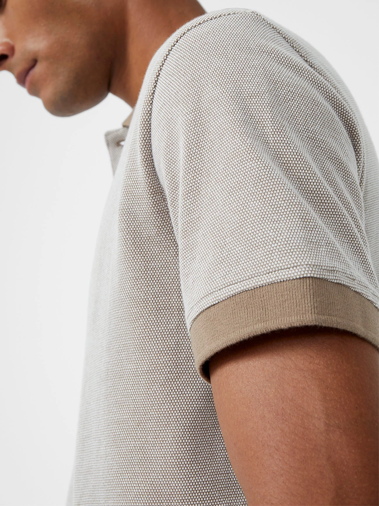 French Connection New In Birdseye Dobby Polo Shirt 5 French Connection New In Birdseye Dobby Polo Shirt