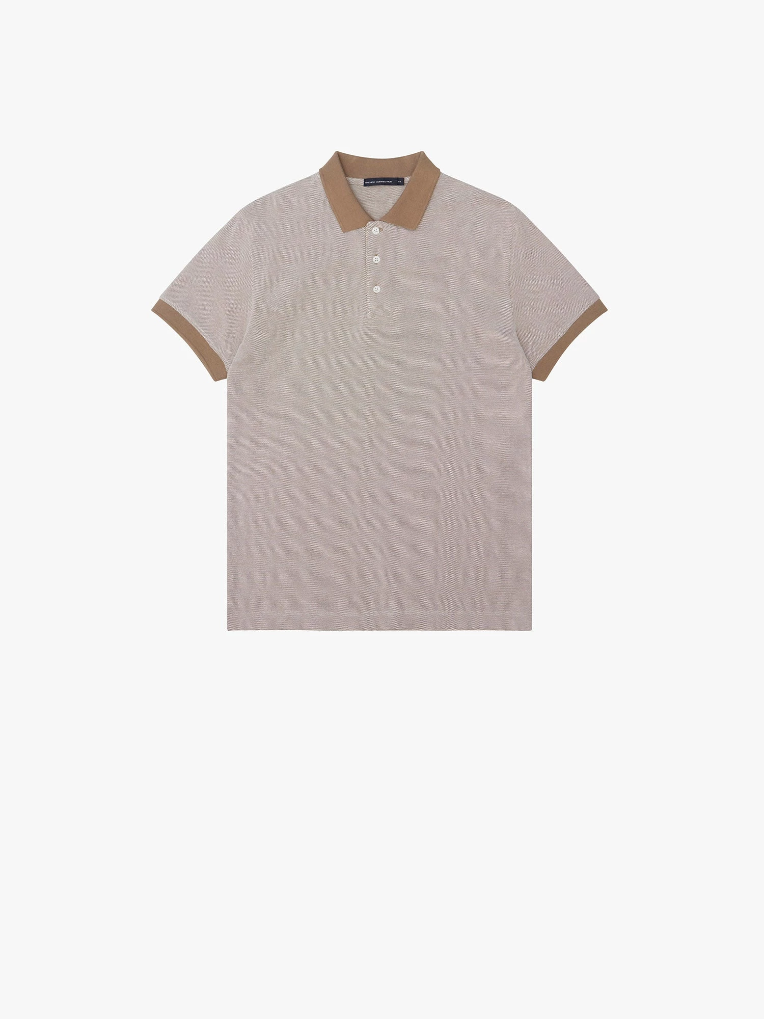 French Connection New In Birdseye Dobby Polo Shirt 8 French Connection New In Birdseye Dobby Polo Shirt