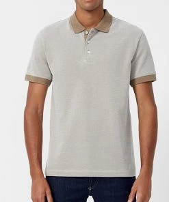 French Connection New In Birdseye Dobby Polo Shirt