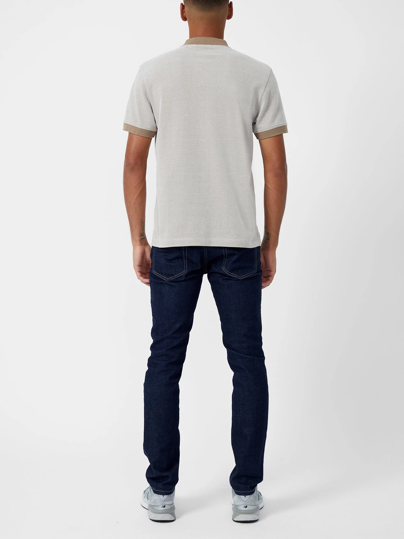 French Connection New In Birdseye Dobby Polo Shirt 7 French Connection New In Birdseye Dobby Polo Shirt