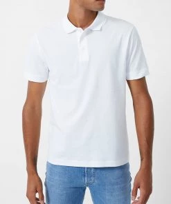 French Connection Honeycomb Pointelle Polo New In