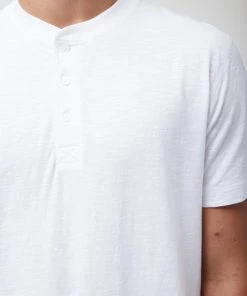 French Connection New In Slub Henley T-Shirt