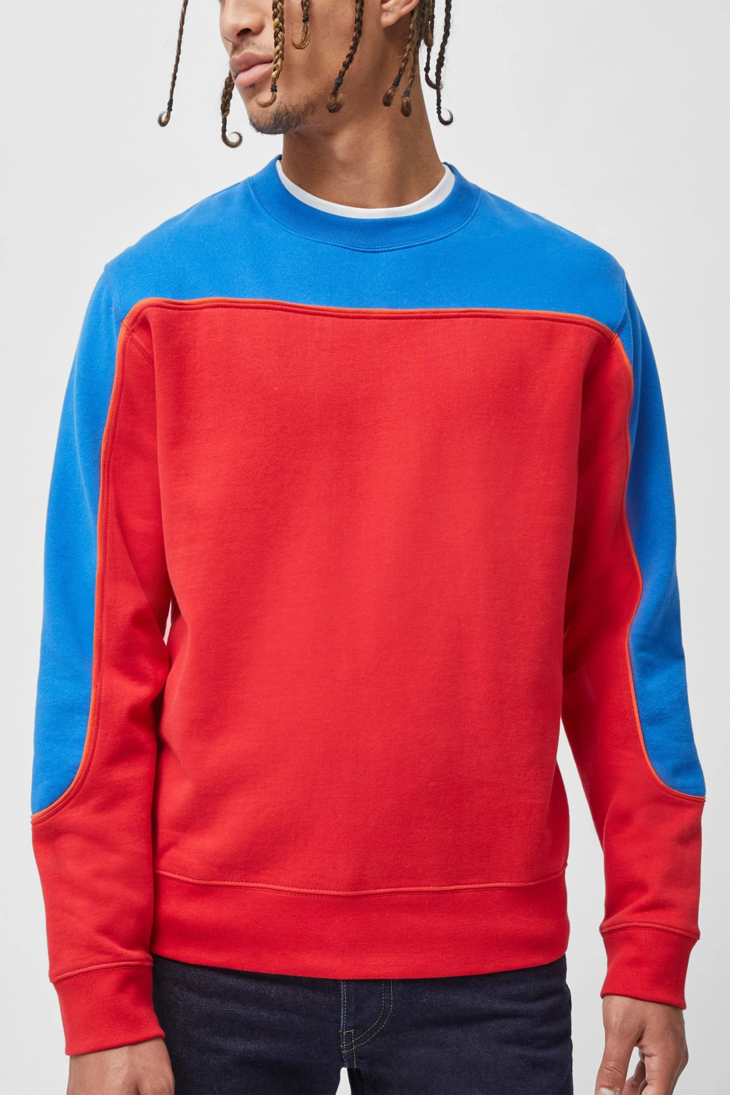 French Connection Sale Sunday Sweat Panel Sweatshirt 3 French Connection Sale Sunday Sweat Panel Sweatshirt