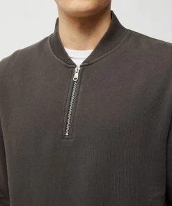 French Connection Sunday Bomber-Collar Sweatshirt