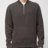 French Connection Sunday Bomber-Collar Sweatshirt 1 French Connection Sunday Bomber-Collar Sweatshirt