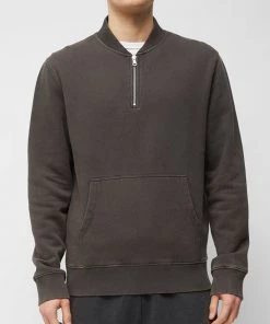 French Connection Sunday Bomber-Collar Sweatshirt