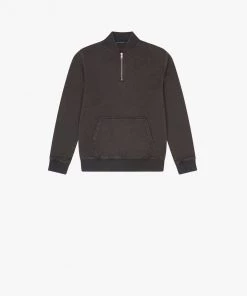 French Connection Sunday Bomber-Collar Sweatshirt