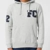 French Connection Sale Overhead Varsity Drawstring Hoodie