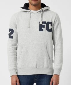 French Connection Sale Overhead Varsity Drawstring Hoodie