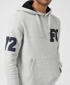 French Connection Sale Overhead Varsity Drawstring Hoodie